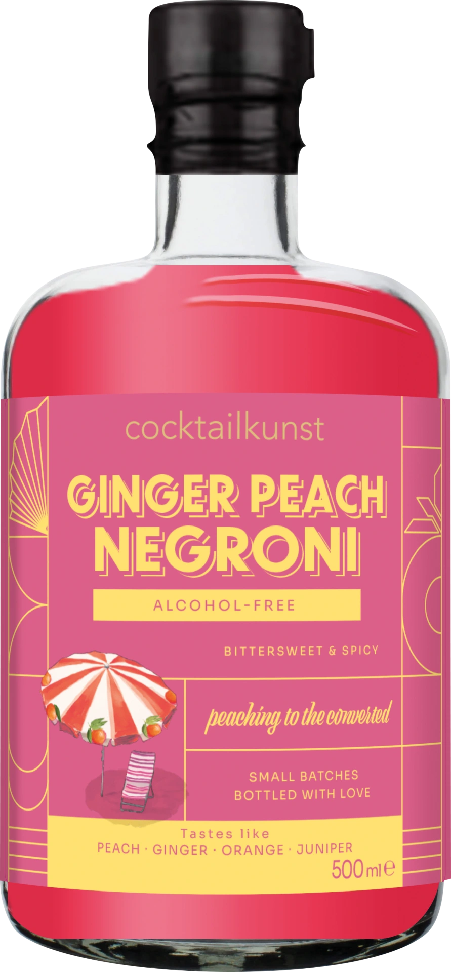 Cocktailkunst Ginger Peach Negroni