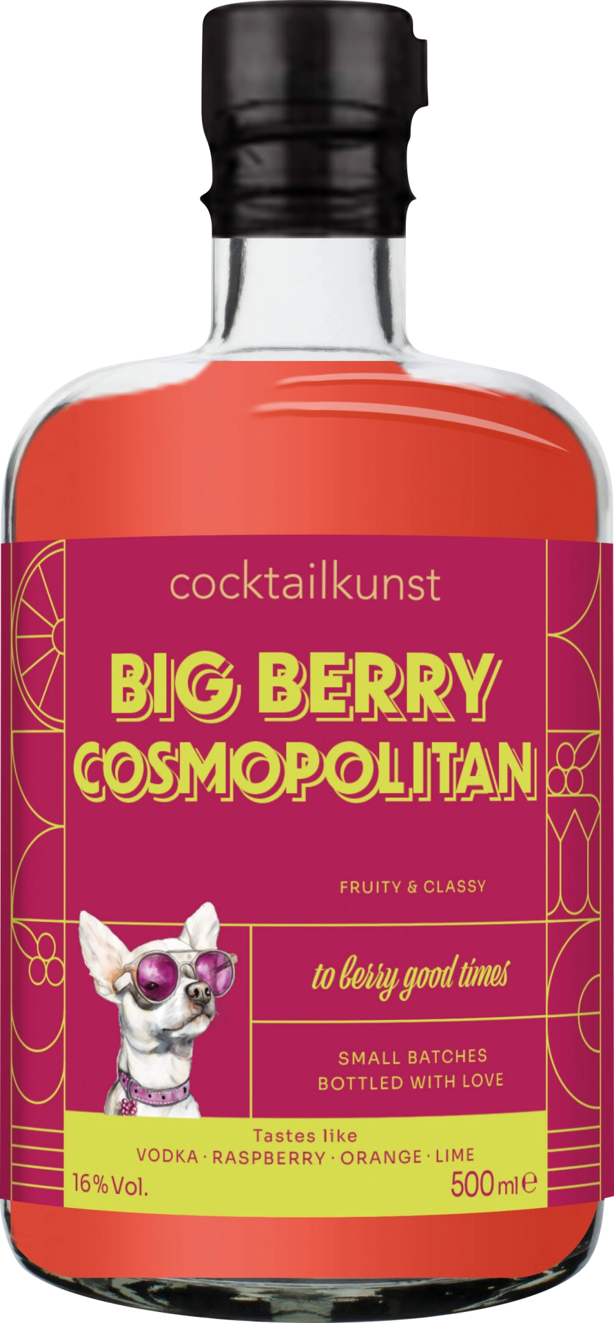 Cocktailkunst Big Berry Cosmopolitan