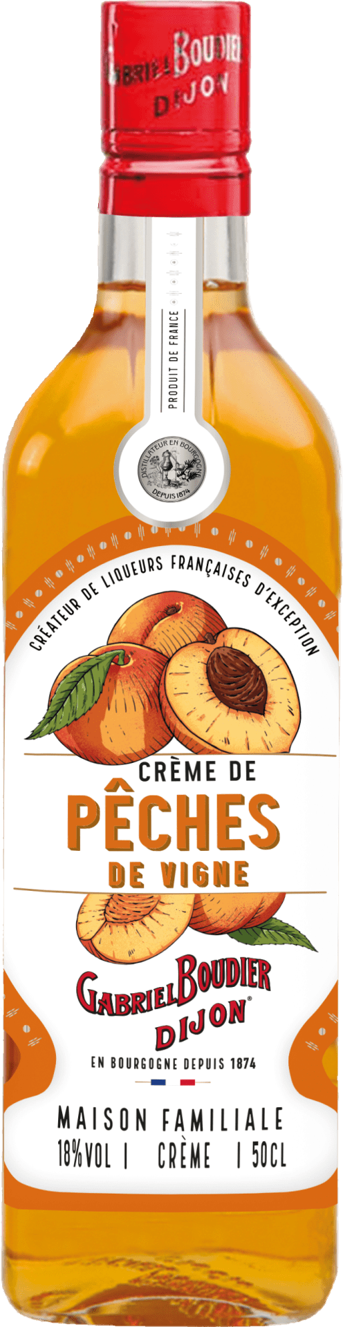 Crème de Pêches de vigne (Weinbergpfirsich) Boudier